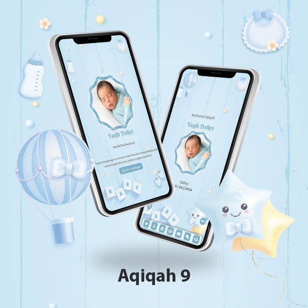 Undangan Aqiqah Digital by Walimahanid | 081211418687